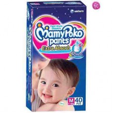 Deals, Discounts & Offers on Baby Care - Mamy Poko Extra Absorb Pant Style Diaper Medium - 40 Pieces