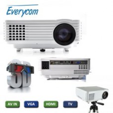 Everycom Ec-77 LED Projector 1800 Lumens Hdmi USB VGA TV Home Theat Everycom Ec-77 LED Projector 1800 Lumens Hdmi USB VGA TV Home Theat