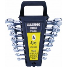 Deals, Discounts & Offers on Hand Tools - Ajay Tools Double Ended Open Jaw Spanner (8 Pcs. Set) Spanners