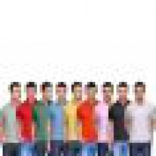 Deals, Discounts & Offers on Men Clothing - Tsx Mens Set Of 9 Polycotton Multicolor T-shirt