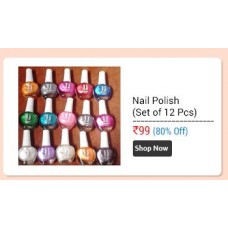 Deals, Discounts & Offers on Women - Best Quality Mini Nail Polish Set Of 12 Piece In Best Color