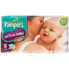Deals, Discounts & Offers on Baby Care - Pampers Active Baby Regular Diaper S - 46 Pcs