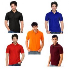 Deals, Discounts & Offers on Men Clothing - A Pack Of Five Lime Polo Tshirts