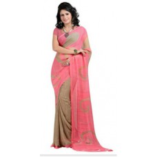 Deals, Discounts & Offers on Women Clothing - Ishin Printed Fashion Georgette Sari