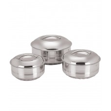 Deals, Discounts & Offers on Home & Kitchen - NanoNine 3 Pcs Stainless Steel Casseroles Set