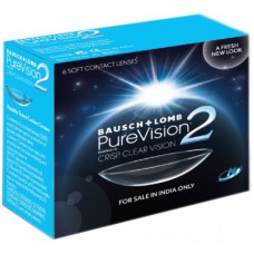 Deals, Discounts & Offers on Health & Personal Care - Bausch & Lomb PureVision2 - HD Monthly Contact Lens - Pack of 6