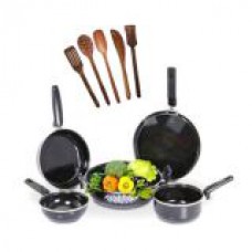 Deals, Discounts & Offers on Home & Kitchen - 5 Pcs Non-Stick Induction Safe Cookware 5 Pcs Skimmer Set