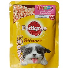 Deals, Discounts & Offers on Pets food - Pedigree Dog Food Pouch Puppy Chicken
