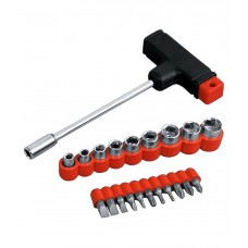Deals, Discounts & Offers on Hand Tools - Eveready EV22BLACKT 22 PCS Socket & Bit Set with Free Tester
