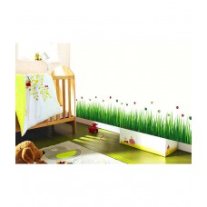 Deals, Discounts & Offers on Home Decor & Festive Needs - WOW INTERIORS AND DECORS Multi PVC Grass and Bug Wal Decal