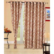 Deals, Discounts & Offers on Home Decor & Festive Needs - Cortina Set of 2 Door Eyelet Curtains