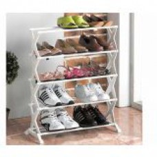 Deals, Discounts & Offers on Accessories - Foldable Stainless Steel Shoe Rack 5 Tier