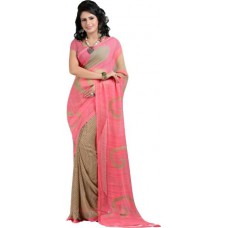 Deals, Discounts & Offers on Women Clothing - Ishin Printed Fashion Synthetic Georgette Sari