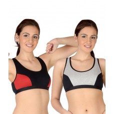 Deals, Discounts & Offers on Women - Selfcare Multi Color Cotton T-Shirt Bra Bra Pack of 2