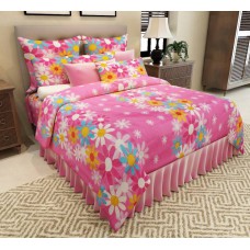 Deals, Discounts & Offers on Home Decor & Festive Needs - Home Candy Polycotton 3D Printed Double Bedsheet