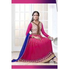 Deals, Discounts & Offers on Women Clothing - Styles Closet Designer Pink Anarkali Salwar Suit