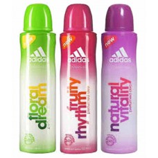 Deals, Discounts & Offers on Women - Adidas Combo of Floral Dream, Fruity Rhythm and Natural Vitality Deodrants