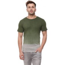 Deals, Discounts & Offers on Men - Gritstones Solid  Round Neck Grey T-Shirt