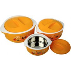 Deals, Discounts & Offers on Home Appliances - Cello Hot Meal Insulated Pack of 3 Casserole Set
