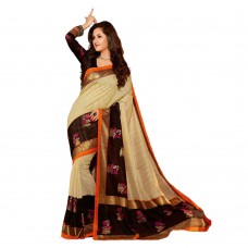 Deals, Discounts & Offers on Women Clothing - Flat 81% off on Patij Fashion Bhagalpuri Silk Saree