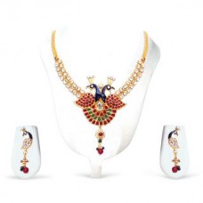 Deals, Discounts & Offers on Women - Adorzia Pendant set In Face Peacock Style Jewelry set