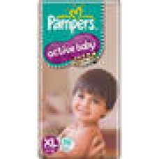 Deals, Discounts & Offers on Baby Care - Pampers Active Baby Regular Diaper XL - 56 Pcs