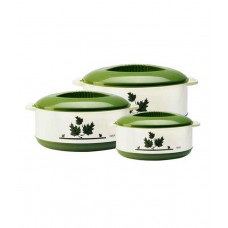 Deals, Discounts & Offers on Home & Kitchen - Milton Orchid Casseroles Green - Set of 3