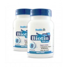 Deals, Discounts & Offers on Health & Personal Care - Flat 17% off on Healthvit Biotin Capsules