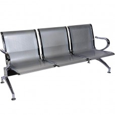 Deals, Discounts & Offers on Furniture - Spacio Airport Three Seater Chair Chrome Sofa