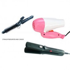 Deals, Discounts & Offers on Health & Personal Care - Branded Trio of CURLING ROD+ HAIR DRYER +STRAIGHTENER