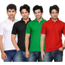 Deals, Discounts & Offers on Men Clothing - TSX Solid  Polo Neck  T-Shirt