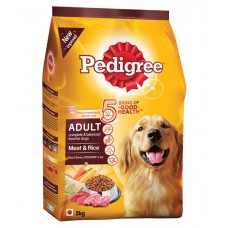 Deals, Discounts & Offers on Pets food - Pedigree Adult Dog Food Meat & Rice 3 kg Pack 
