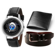 Deals, Discounts & Offers on Men - Jack Klein Elegant Analog Wrist Watch With Leather Wallet And Belt