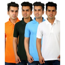 Deals, Discounts & Offers on Men Clothing - Upto 61% off on Dewy Multi Polo T Shirts