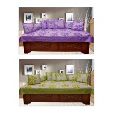 Deals, Discounts & Offers on Furniture - Optimistic Home Furnishing  Cotton Floral Diwan Set