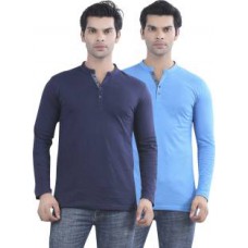 Deals, Discounts & Offers on Men Clothing - Upto 60% off on Maniac Solid  Henley  T-Shirt
