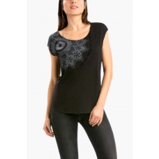 Deals, Discounts & Offers on Women Clothing - Flat 47% off on Printed T-Shirt Top