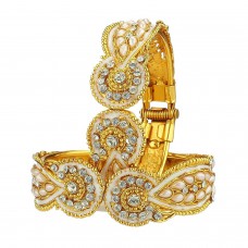 Deals, Discounts & Offers on Women - YouBella Antique Style Gold Plated Jewellery Bangles