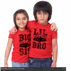 Deals, Discounts & Offers on Kid's Clothing - Big Sis Lil Bro Combo T-Shirts