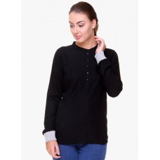 Deals, Discounts & Offers on Women Clothing - Upto 40% off on Black Solid T Shirt
