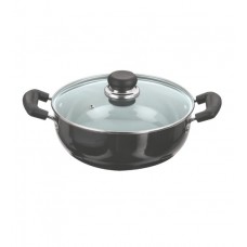 Deals, Discounts & Offers on Home & Kitchen - Vinod Cookware Black Pearl  Deep Kadhai with Lid