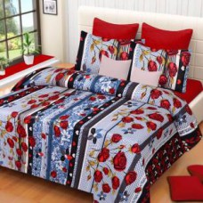 Deals, Discounts & Offers on Home Appliances - Polyester 3D Printed Double Bedsheet