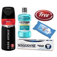 Deals, Discounts & Offers on Home Appliances - Imagine Deodorant, Sensodyne Tooth Paste And Listerine Cool Mint With Aroma