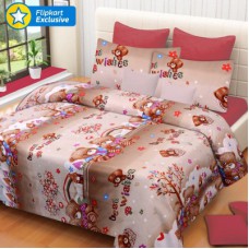 Deals, Discounts & Offers on Furniture - IWS Polyester 3D Printed Double Bedsheet