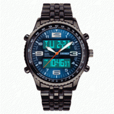 Deals, Discounts & Offers on Men - Skmei Blue Dial Dual Time Analog and Digital Watch