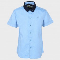 Deals, Discounts & Offers on Men Clothing - GINI & JONY Contrast Collar Half Sleeves Shirt