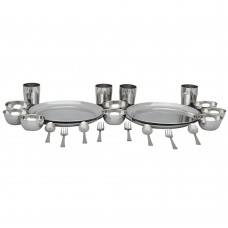 Deals, Discounts & Offers on Home Appliances - Flat 58% off on  Stainless Steel Economy Dinner Set