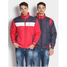 Deals, Discounts & Offers on Men - Duke Red & Navy Reversible Jacket