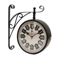 Deals, Discounts & Offers on Home Decor & Festive Needs - Trendy Ile Black & Beige Double Sided Station Clock