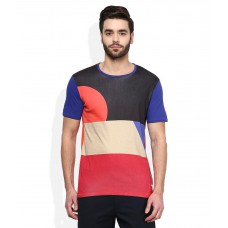 Deals, Discounts & Offers on Men Clothing - United Colors of Benetton Multi Round Neck T Shirt